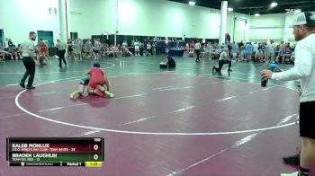 150 lbs Round 2 (16 Team) - Kaleb Monlux, S.E.O. Wrestling Club- Team White vs Braden Laughlin, Team STL Red