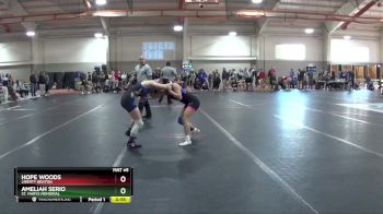 105 lbs Cons. Round 3 - Hope Woods, Liberty Benton vs Ameliah Serio, St. Marys Memorial