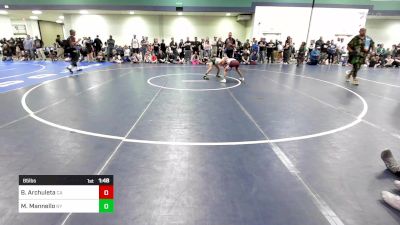 85 lbs Quarterfinal - Brixton Archuleta, CA vs Marcarlo Mannello, NY