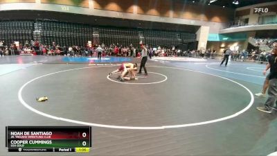 113-115 lbs Round 2 - Noah De Santiago, Jr. Trojans Wrestling Club vs Cooper Cummings, USA GOLD