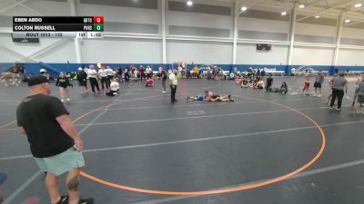 132 lbs Cons. Round 9 - Eben Abdo, Unattached vs Colton Russell, Pursuit Wrestling