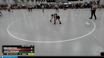 77 lbs Quarterfinal - Wyatt Michelson, Moen Wrestling Academy vs Benjamin Mack, Pursuit Wrestling Minnesota