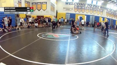 120 lbs Cons. Round 4 - Bryce Stone, Mayhem Wrestling Club vs Isaiah Hench, Mayhem Wrestling Club