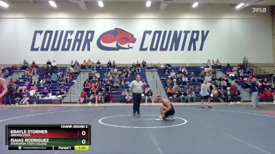 141 lbs Champ. Round 2 - Krayle Stormer, Oregon State vs Isaias Rodriguez, Evergreen State College