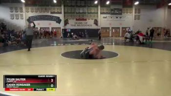 160 lbs Champ. Round 1 - Tyler Sauter, Liberty_AZ vs Caden Hunsaker, Green Valley