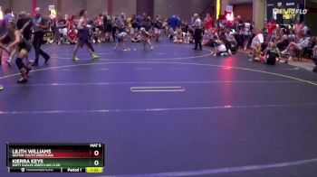 110/120 Round 4 - Lilith Williams, Dexter Youth Wrestling vs Kierra Keys, Dirty Eagles Wrestling Club