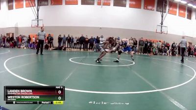 132 lbs Cons. Round 2 - Weston Robertson, Ontario vs Landen Brown, Washington (Massillon)