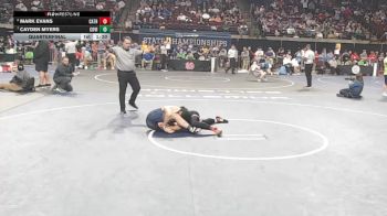 D 1 138 lbs Quarterfinal - Cayden Myers, Covington vs Mark Evans, Catholic - B.R.