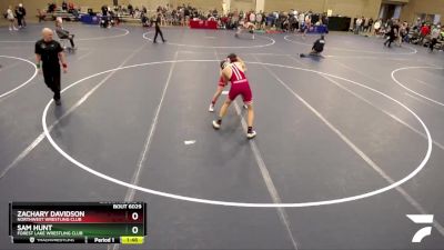 145 lbs Champ. Round 1 - Sam Hunt, Forest Lake Wrestling Club vs Zachary Davidson, Northwest Wrestling Club