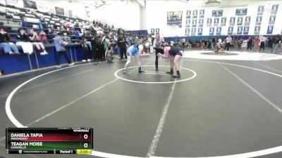 190 lbs Semifinal - Daniela Tapia, Paramount vs Teagan Moise, Camarillo