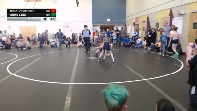 63 lbs Quarters - Braxton Abrams, Shootbox Rigby vs Jordy Lang, Lakeland Wrestling Club