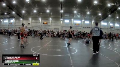 150 lbs Round 3 (6 Team) - Logan Souders, St. Paris Graham vs Ayden Koeger, Phoenix WC 1