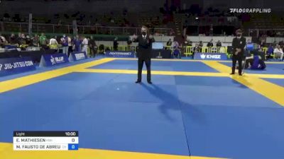 ESPEN MATHIESEN vs MARCELO FAUSTO DE ABREU MONTANAG 2022 European Jiu-Jitsu IBJJF Championship