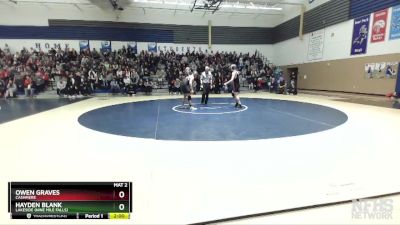 160 lbs Quarterfinal - Hayden Blank, Lakeside (Nine Mile Falls) vs Owen Graves, Cashmere