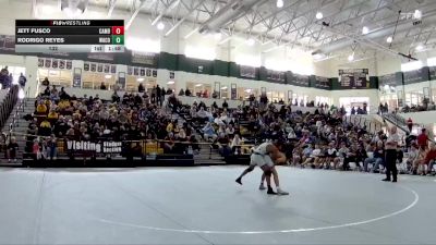 132 lbs 2nd Wrestleback (16 Team) - Rodrigo Reyes, Ware County vs Jett Fusco, Cambridge