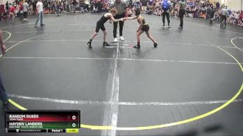 62 lbs Quarterfinal - Ransom Dukes, Team Tiger vs Hayden Landers, Eastside Youth Wrestling