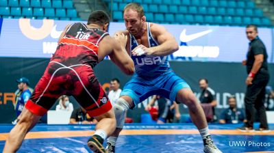 97 kg Quarterfinal - Kyle Snyder, USA vs Burak Sahin, TUR Scoring Highlight