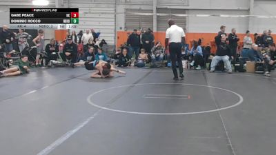 80 lbs Round 5 (10 Team) - Gabe Peace, Kardiac Kidz vs Dominic Rocco, Neighborhood Wrestling