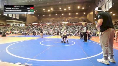 61 lbs Cons. Round 3 - Beckett Shepperd, Team Conquer Wrestling vs Asher Slavens, Honey Badger Wrestling Club