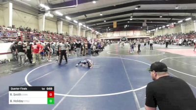 43 lbs Quarterfinal - Ryker Smith, Cornerstone WC vs Bronson Holiday, Stout Wr Acd
