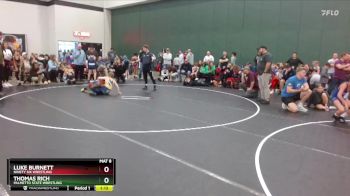 100 lbs Cons. Semi - Luke Burnett, Ninety Six Wrestling vs Thomas Rich, Palmetto State Wrestling