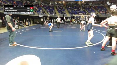 100 lbs Consy 4 - Jake Faux, Tunkhannock vs Parker Adkins, Saegertown