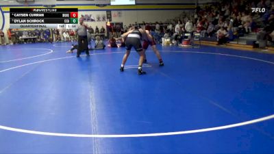 190 lbs Quarterfinal - Dylan Schrock, Clear Creek-Amana vs Caysen Curran, Mount Vernon