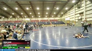 67 lbs Quarters & Wb (16 Team) - Thatcher Purser, Utah Green vs Ryan Hare, Stout