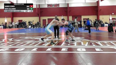 215 lbs Quarterfinal - James Como, Shoreham-Wading River Highschool vs Seth Allaben, Nmh