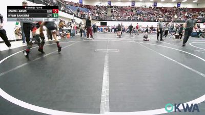 73 lbs Semifinal - Judge Lewis, Weatherford Youth Wrestling vs Zamaree Washington, Del City Little League Wrestling