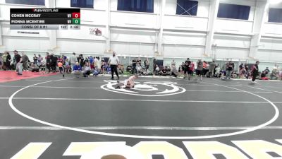 B-55 lbs Consi Of 8 #1 - Cohen McCray, WV vs Fionna McEntire, WV