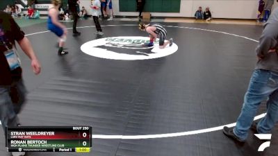 150 lbs Cons. Round 1 - Stran Weeldreyer, LSRV Mat Rats vs Ronan Bertoch, High Plains Thunder Wrestling Club