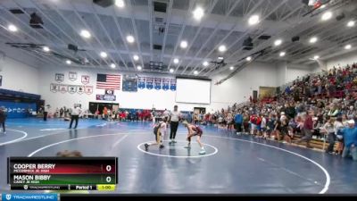 105 lbs Prelim - Cooper Berry, McCormick Jr. High vs Mason Bibby, Carey Jr High