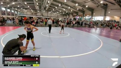 65 lbs Champ. Round 1 - Natalie Scott, Stay Sharp Wrestling Club vs Alejandro Campa, Alamo City Wrestling Club