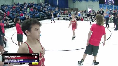 63 lbs Round 5 (6 Team) - Baylor Bowman, Kansas Blue Boys vs Ezekiel Hernandez, Nebraska Blue Boys