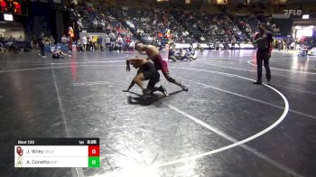 157 lbs Round Of 16 - John Wiley, Oklahoma vs Anthony Conetta, Appalachian State