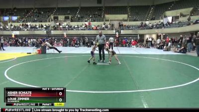 50 lbs Cons. Round 2 - Asher Schulte, Pardeeville Boys Club vs Louie Zimmer, Ellsworth