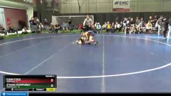 75 lbs Round 2 (6 Team) - Ethan Humphrey, Iowa Black vs Cash Cole, Iowa Red