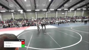 43 lbs Semifinal - Ted Cordova, Sierra Grand Panthers vs Teo Gurule, Stout Wrestling Academy