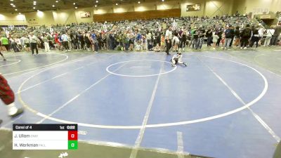 46 lbs Consi Of 4 - Jaxon Ullom, Crater Mat Club vs Harleigh Workman, Fallon Outlaws WC