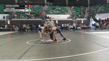 6A 138 lbs Cons. Round 3 - Lucky Giles, Mortimer Jordan HS vs Grayson Warren, Buckhorn
