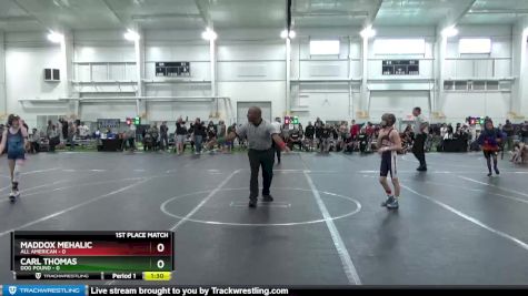 72 lbs Finals (2 Team) - Carl Thomas, Dog Pound vs Maddox Mehalic, All American