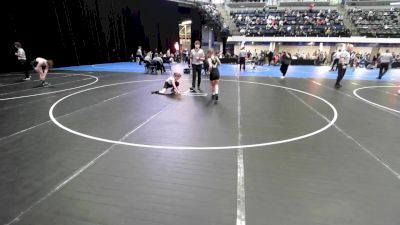 Girls 5th - 6th grade - 87 Champ. Round 3 - Regan Hamilton, Empire Academy vs Everlee Whitcome, Waverly Area Wrestling Club