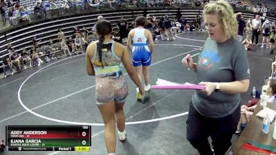 150 lbs Round 3 (6 Team) - Iliana Garcia, Kansas Aqua Lizard vs Addy Anderson, Team USA