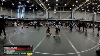 88 lbs Round 8 (10 Team) - Amari Holmes, U2 Uprising Blue vs Michael Wilbur, Brawler Elite
