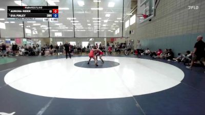 120 lbs Cons. Round 3 - Aurora Rider, Kuna Klub vs Eva Finley, 208 Badgers Wrestling Club