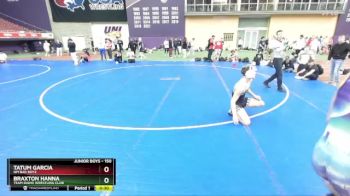 150 lbs Cons. Round 4 - Tatum Garcia, NM Bad Boyz vs Braxton Hanna, Team Idaho Wrestling Club