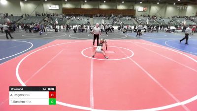 62 lbs Consi Of 4 - Anson Rogers, Spanish Springs WC vs Thiago Sanchez, Nevada Elite