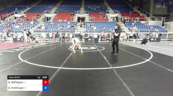 100 lbs Cons 16 #1 - David DeFilippis, New Jersey vs Dylan Frothinger, Idaho