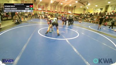 135-150 lbs Rr Rnd 2 - Kynzie Kelly, Broken Arrow Wrestling Club vs Kenzie Church, Skiatook Youth Wrestling